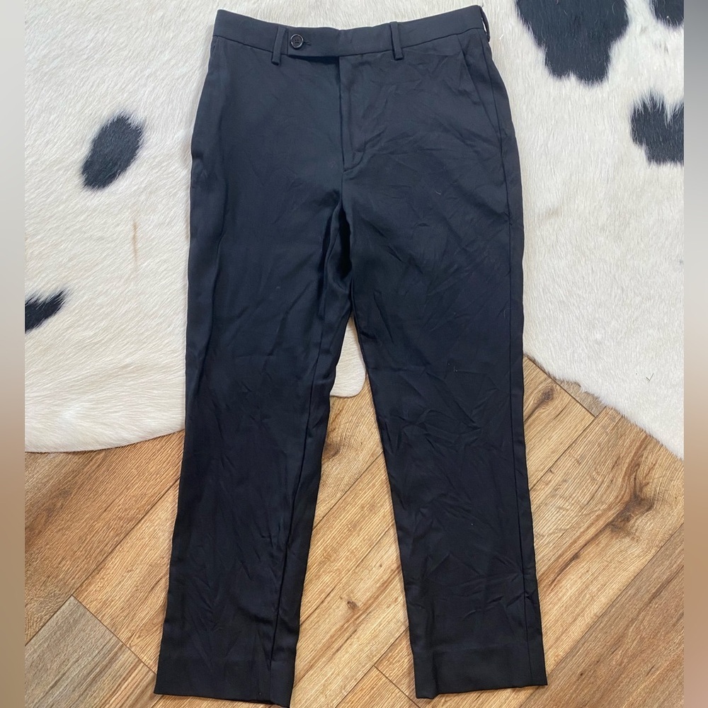Celine black ankle cropped trousers